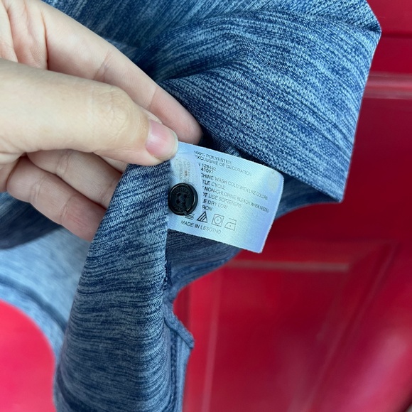 Large Blue Short Sleeve Button Up Polo Greg Norman - Picture 3 of 8